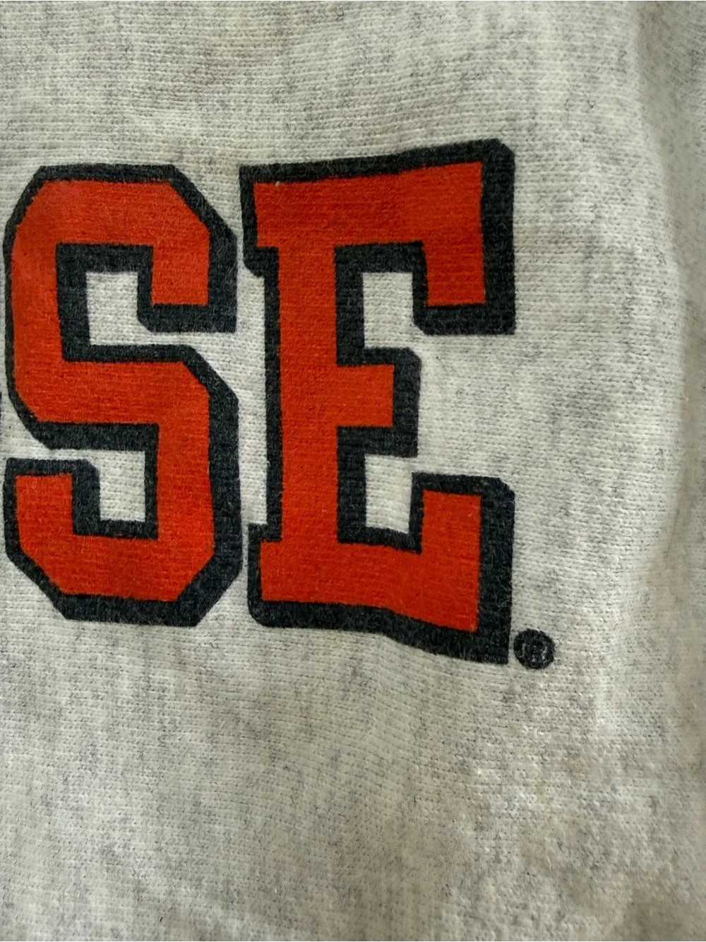 Vintage 90s Y2K Champion Reverse Weave Syracuse Lacrosse Sweatshirt Gray Size S